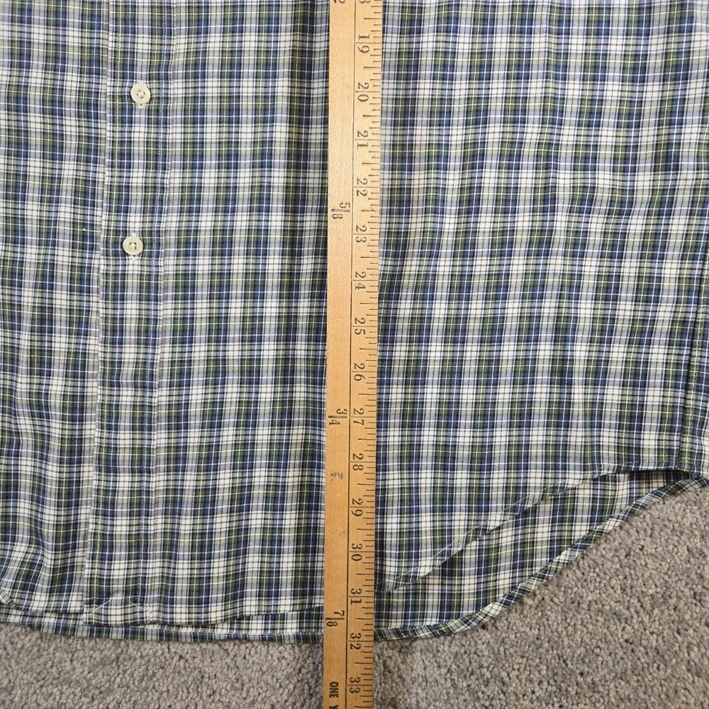 Polo Ralph Lauren Blake Mens Long Sleeve Size Large Green Plaid Button Down Pony
